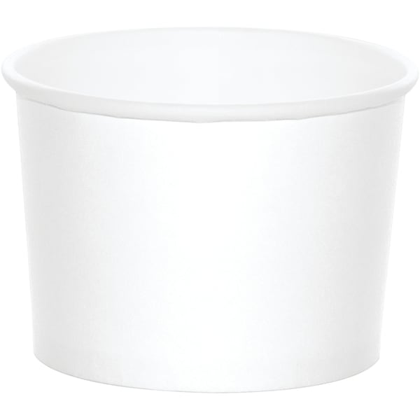 Creative Converting White Treat Cups, 3.5"x2.5", 96PK 349817 - main